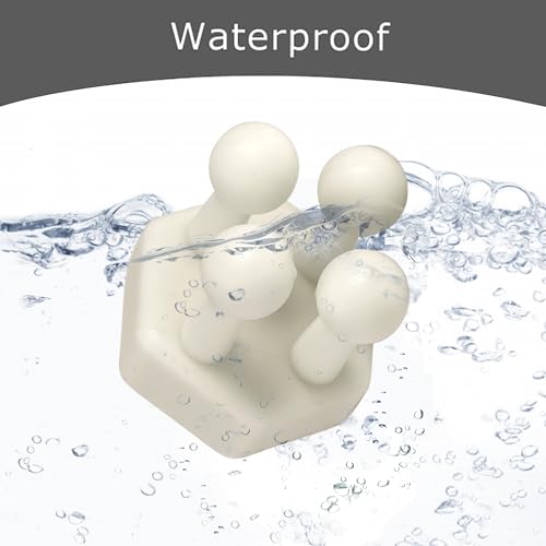 Silicone Toothbrush Holders for Bathroom - Adhesive Shower Toothbrush Holder Wall Mounted, Multi-Function Hook Waterproof Razor Holder Single Hook, Utility Plug Holder for Kitchen Living Room Office - color: Cream