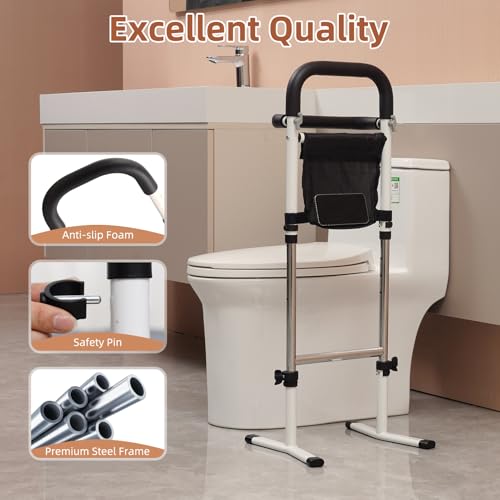 Stand Assist(White)-Movable Standing Aid Rail for Couch, Chair, Bedside, Toilet. Assistance Handle for People with Limited Mobility. Safety Grab Bar for Standing. - size: Model A