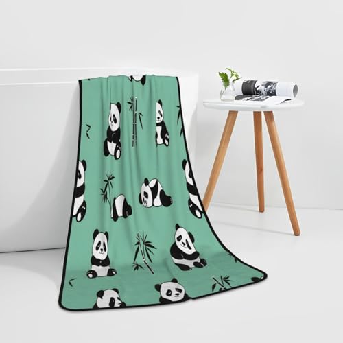Pandas and Bamboo Soft & Comfort Bath Towel - Superior Absorbent & Quick Drying - 27"*55"