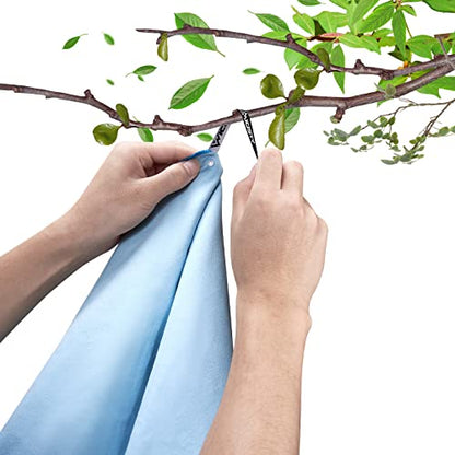 Microfiber Towel, Beach Towel, Fast Drying, Lightweight, Soft, Compact, Quick Dry Fitness Hiking Yoga Camping Travel Towel (Blue, L 30x60 in) - color: Blue