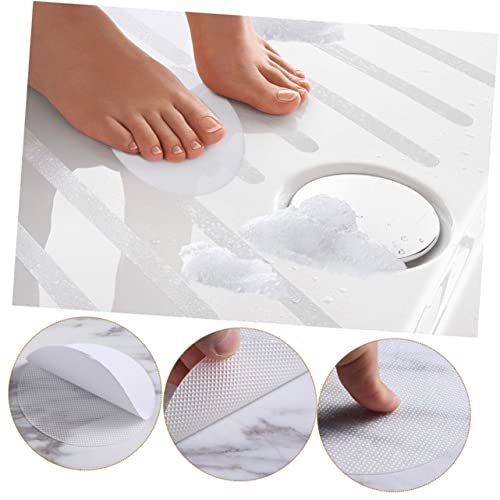 Anti-Slip Bath Tub Stickers 36pcs Peva Bathroom Stickers Non-Slip Shower Mat Safety for Elderly Disabled - size: 10.00X10.00X0.10CM