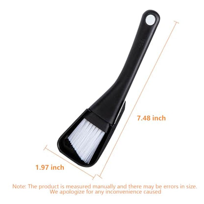 Gap Cleaning Brush for Narrow Spaces, Tile Gap Scrubber, Compact Crevice Cleaning Tool for Window Tracks, Appliances, and Household Use - color: Black