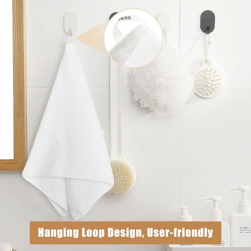 18-Piece Cotton Bath Towel Set with Hanging Loops for Bathroom, White | Stock-up towel set for family bathrooms, guest baths, multi-bath homes, and wash-day rotation, OEKO-TEX certified, easy care - color: A03: White