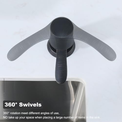 Kitchen Sink Soap Dispenser (Oil-Rubbed Bronze), G080ORB-G | Sink Soap Dispenser Pump with 40" Silicone Dispenser Extension Soap Tube, Say Goodbye to Frequent Refills - color: Oil-rubbed Bronze, size: with Hose