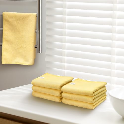 Simple Houseware 16" x 24" Microfiber Cleaning Towels, Heavy Duty 9 Pack | 325 GSM Reusable for Home, Kitchen and Car - size: 9 Pack