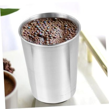 IMIKEYA Stainless Steel Toothbrush Holder Cup - Bathroom Tumbler for Mouthwash and Toothbrushes
