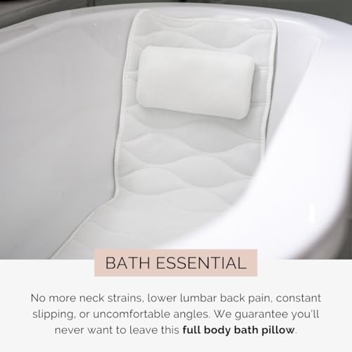 Our Full Body Bath Pillow - Ideal Bathtub Accessory for Relaxing Bath Gifts for Women - size: Full Body Bath Pillow