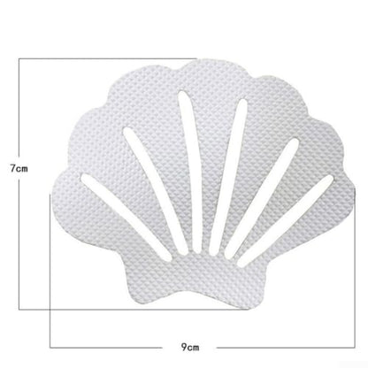 Anti Slip Bath Stickers For Shower Floor Safety, Non Slip Grip Tape Strips, Clear Textured Decals For Bathtub, 12 Pieces Shell Shape(Clear) - color: Clear