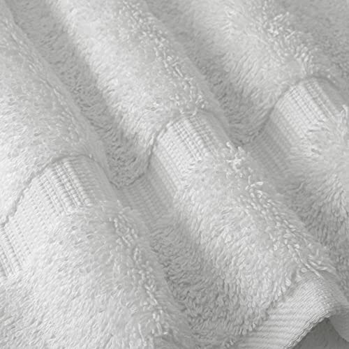 Chakir Turkish Linens 4 Piece Bath Towel Set, 100% Cotton Luxury Turkish Towels for Bathroom, Soft Absorbent Bath Towels, 27 x 54 Inches, White - color: White