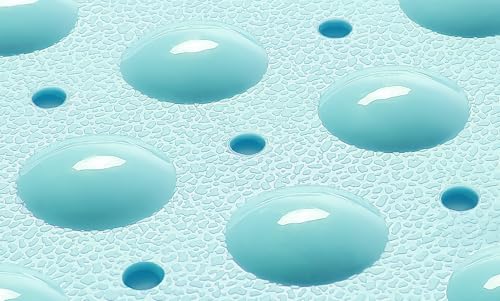 Extra-Long Non-Slip Bathtub & Shower Mat 39”x16” (Smooth/Non-Textured Tubs Only) Safe, Clean, Machine-Washable, Superior Grip&Drainage, Vinyl, Opaque Aqua/Blue-Green - color: Opaque Aqua (Blue-green), size: 39" x 16" (Rectangular)