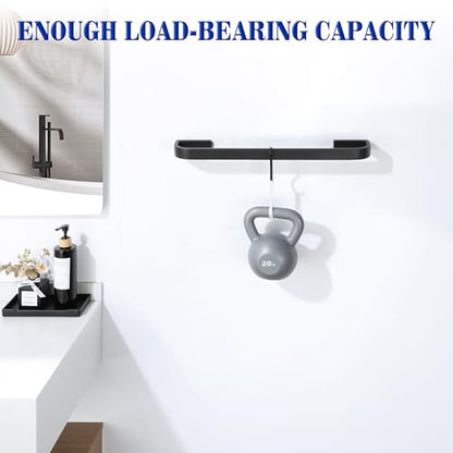 Alise 10'' Towel Bar for Bathroom,Black Towel Holder Towel Racks for Bathroom Wall Mount,SUS304 Stainless Steel Towel Rail Towel Hanger for Walls - size: 10 Inch