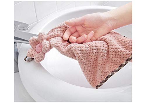 Ivymei 4Pack Microfiber Hand Towels, Kitchen Hand Towels with Loop,Bathroom Hanging,Quick Dry Absorbent Microfiber Cleaning Cloths - color: 4 Color