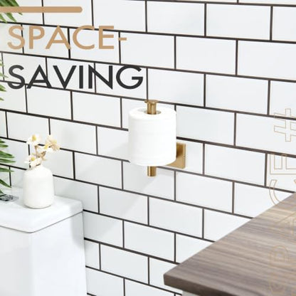 KOKOSIRI Toilet Paper Holder Toilet Roll Holders Hold Mega Rolls Kitchen Bathroom Tissue Paper Dispenser Champagne Bronze Stainless Steel, B2008CPG - color: Champagne Bronze, size: Vertical