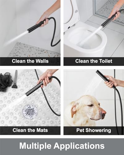 Aolemi Shower System with Rain Head and Handheld,16-Inch,Bronze | High-Pressure Shower Faucet Set with Dual-Function Handheld,Rough-In Valve,1.8 GPM,Wall-Mount Trim Kit - color: Bronze, size: 16 Inch