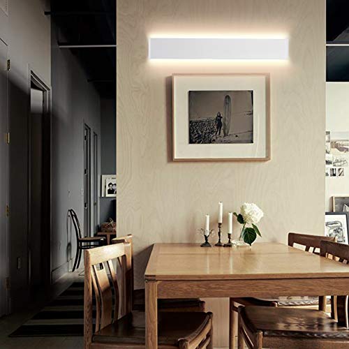 Ralbay LED Modern Vanity Light 32.67"/30W Aluminum Up and Down Modern LED Vanity Lights for Bathroom - color: White-Warm White, size: 32.6 inch