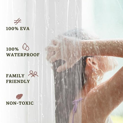 Barossa Design Extra Heavy Duty Shower Curtain Liner Clear, 72x72 | Premium Thick PEVA, Rustproof Metal Grommets, Soft Waterproof Plastic Shower Curtain with 3 Magnets for Bathroom - color: 1c. Transparent, size: 72"W x 72"L (Pack of 1)