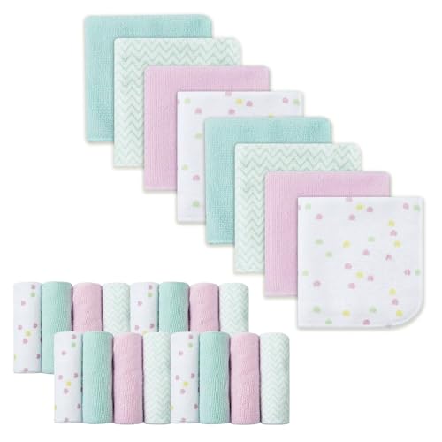 softan Baby Washcloths, 24Pack Baby Wash Cloths Extra Soft & Ultra Absorbent, Baby Towels and Washcloths Face Towel Unisex for Boys Girls Face & Body, Washclothes Gentle on Sensitive Skin, 9x9 Unicorn - color: Unicorn