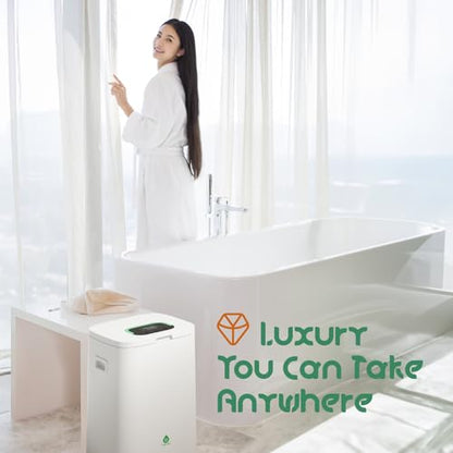 Pursonic Luxury Towel Warmer Bucket with LED Display | Quick Heating & Large Capacity | Spa-Like Comfort at Home