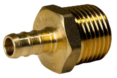 XFITTING 3/8 inch Pex x 1/2 inch Male NPT Adapter, 24-4-8=2X, 2 Pieces - size: 3/8" Pex x 1/2" Male