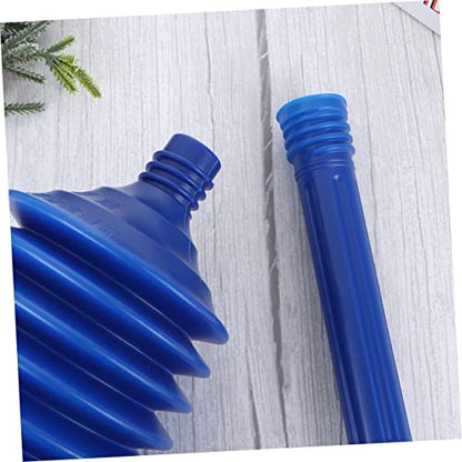 HEALLILY High Pressure Toilet Plunger Blue Bathroom Accessory Professional Plunger for Toilets Ergonomic Handle Reusable and Easy to Clean