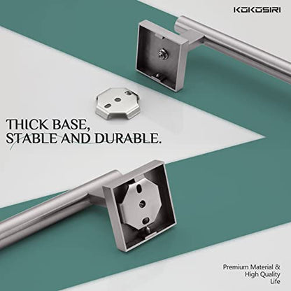 KOKOSIRI Towel Holder 12 Inch Bathroom Hand Towel Bar for Bath Kitchen Toilet Brushed Nickel Stainless Steel B4005BR-L12 - color: Brushed Nickel, size: 12-Inch