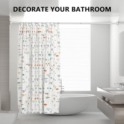 Shower Curtain Rod 27-79 Inches, Adjustable Tension Shower Rod No Drilling, No Slip, Spring Tension Curtain Rod for Bathroom Kitchen Closet Windows - Silver - color: Silver