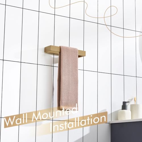 KOKOSIRI Towel Ring Wall Mount Hand Towel Racks 9-Inch Kitchen Holder Bathroom Hardware Champagne Bronze Stainless Steel, 2 Pack B4008CPG-L9-P2 - color: Champagne Bronze, size: 2 Pack