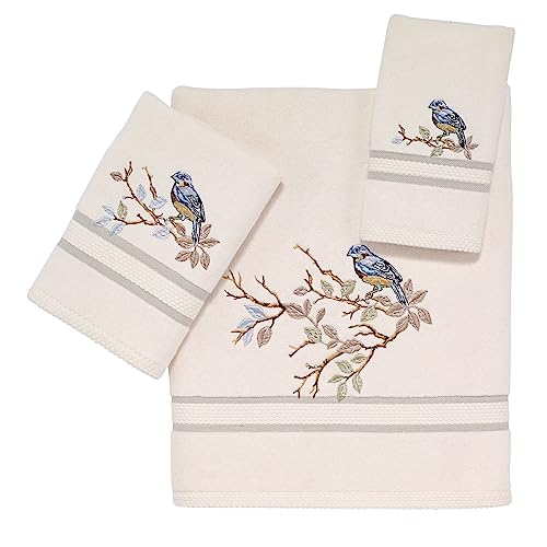 Avanti Linens - Fingertip Towel, 100% Soft & Absorbent Cotton Towel, Nature-Inspired Home Decor (Love Nest )