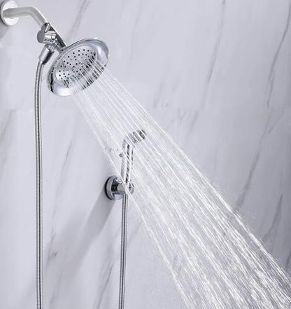 G-Promise Dog Shower Attachment with Flow Control | High Pressure, with Flow Control Lever, Extra Long Hose, Easy to Install, No-Drill Hook Mount - color: Chrome, size: 78 Inch Hose
