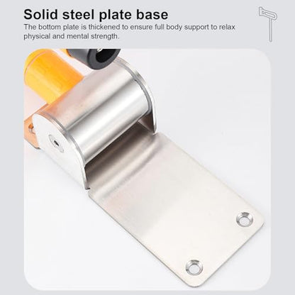Toilet Grab Bar 24 Inch, Foldable Toilet Grab, Foldable Toilet Grab Bar with Particle Texture, Stainless Steel Knurled Handicap Safety Handrails for Disabled Elderly Pregnant Yellow - color: Yellow