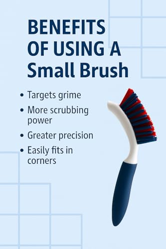 Professional-Grade Grout Cleaner for Tile, Ceramic, Porcelain & Marble – Acid-Free Formula for Safe, Deep Cleaning and Stain Removal - style: 32 oz Spray with Hand Brush and Cap