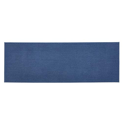TYUU Bathroom Runner Rugs, Long Bath Mat Runner Washable Thin Quick Dry Low Pile Bathroom Runner Rugs Non Slip, Navy Blue 24"x70" - color: Navy Blue, size: 2' X 5'10" (Runner)
