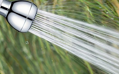 High Pressure Shower Head 3" Chrome - 360° Rotating Self-Cleaning Jets, Water Saving Flow Optimizer, Easy Install & Rustproof ABS, Spa Rainfall Spray for Adults/Elderly