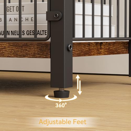 IBUYKE Toilet Paper Holder Stand Bathroom Tissue Roll Dispenser TLJ020H | Freestanding,with Extra Space for Rolls Magazines Wet Wipes, for 7–9 rolls of standard toilet paper,Brown - color: Brown