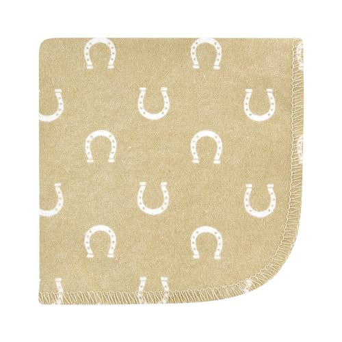 Hudson Baby Unisex Baby Flannel Cotton Poly Washcloths, Cowboy 10 Pack, One Size - color: Cowboy 10 Pack