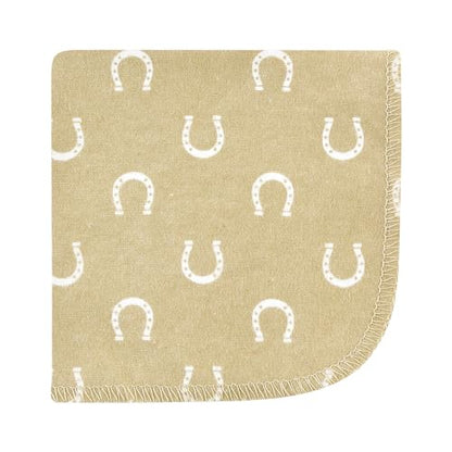 Hudson Baby Unisex Baby Flannel Cotton Poly Washcloths, Cowboy 10 Pack, One Size - color: Cowboy 10 Pack