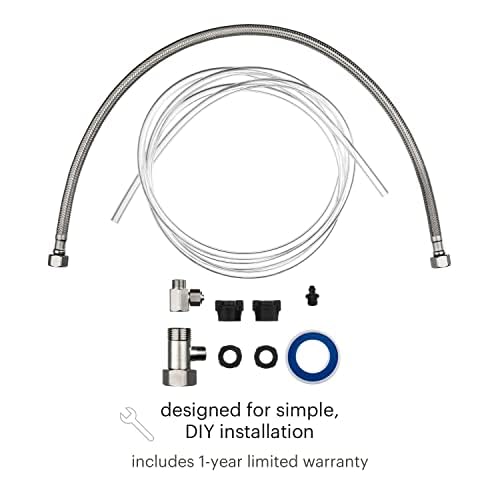 Brondell Fresh Spa Adjustable, Bidet Attachment FSA-25 for Toilet Seats with Adjustable Single Nozzle, Side Arm Control, Thin Profile, White (Dual Temperature) - style: Adjustable Nozzle Dual Temp