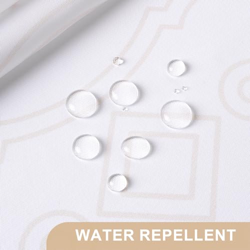 AmazerBath Boho Shower Curtain, Boho Cloth Shower Curtain with 12 Hooks, Hotel Quality Washable Rustic Farmhouse Polyester Fabric Bathroom Shower Curtain Set, 72x72 Inches - color: D- Boho Haven+12 Metal Hooks, size: 72"W x 72"L (Pack of 1)