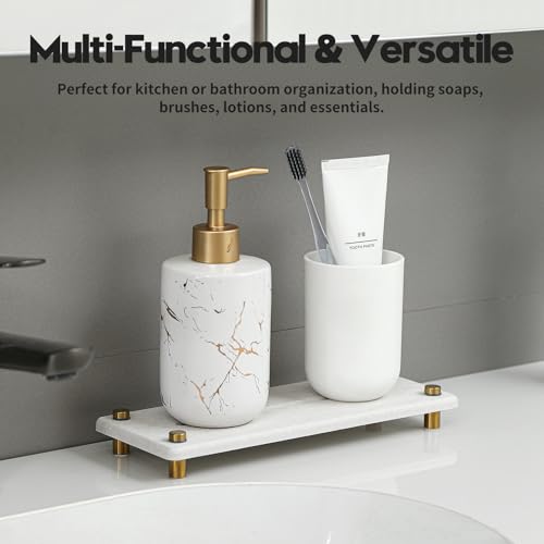 Stone Drying Tray, Gold Sink Caddy, Water Absorbing Faucet Mat Kitchen Sink Organizer, Diatomite Bathroom Counter Coaster, Soap Dish Rack Riser Dispenser Sponge Holder, Beige 10" x 4" - color: 10"x 4" - Beige - Gold