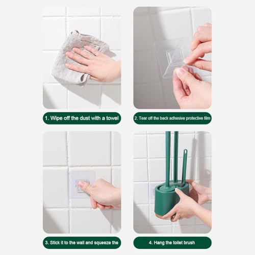 Toilet Brush and Plunger Set,3 in 1 Toilet Plunger and Brush Set,Toilet Bowl Brush and Plunger Set for Bathroom Cleaning,Bathroom Cleaning Tools,Toilet Brush Plunger Combo Bathroom Supplies (Green) - color: Green