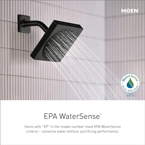 Moen Matte Black Eco-Performance 4-Spray Pattern Detachable Handheld Showerhead with 69-Inch-Long Hose and 30-Inch Slide Bar, 3669EPBL - color: Matte Black