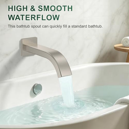 Rain Shower System with Rough-in Valve, Ceiling Mount Shower Faucet Set with 12"&6" Dual Rain Shower Heads, 2-in-1 Handheld Shower, Tub Spout, 4-Function Complete Shower Fixture,Brushed Nickel - color: Brushed Nickel, size: Ceiling Mount-12"+6" head with