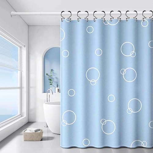 Black Shower Curtain Hooks Double Sided with Roller Balls | for Bathroom Rods, for Shower Curtain and Liner, Smooth Gliding, Rustproof Metal, Set of 12 Hooks - color: Black