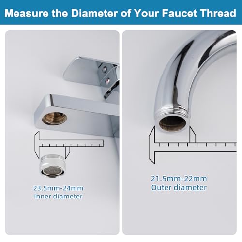 Hibbent Swivel Faucet to Garden Hose Adapter Kit, Multi-Thread Solid Brass Quick Connector, 3/4" Tool-Free Quick Connect Adapter for Sink Faucet & Garden Hose, Chrome - color: Chrome, style: Male Thread