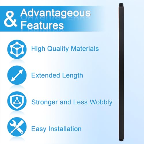 Ceiling Mount Rain Shower Head Extension Arm with Flange 20 Inches Square Straight Extender Extension Pipe Replacement, Long Shower Arm for High Ceiling,Oil-Rubbed Bronze - color: Oil Rubbed Bronze, style: 20inch