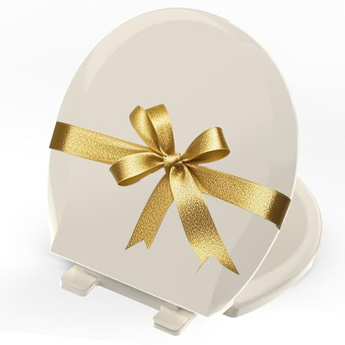 Almond Toilet Seat Quick Release, Soft Close, Round 16.5 Inch | Quiet No Slam Reduce Noise, PP Material, Safe and Easy Clean - color: Almond, size: Updated Quick-Release
