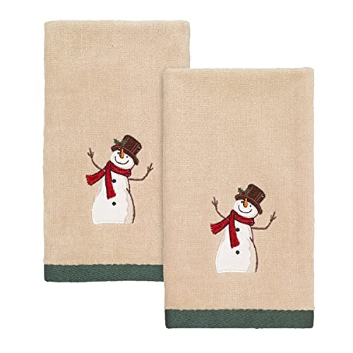 Avanti Linens - Fingertip Towels, Soft & Absorbent Cotton, Set of 2 (Friends Gather Collection) - size: 2pc Fingertip Towels