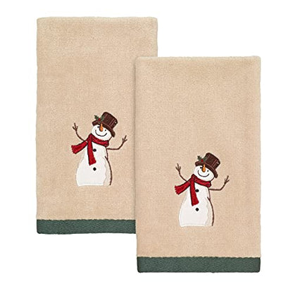 Avanti Linens - Fingertip Towels, Soft & Absorbent Cotton, Set of 2 (Friends Gather Collection) - size: 2pc Fingertip Towels