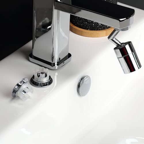 Sink Overflow Ring Chrome Bathroom Sink Overflow Cover Brass Material Insert in Round Trim Cap 2 Pack