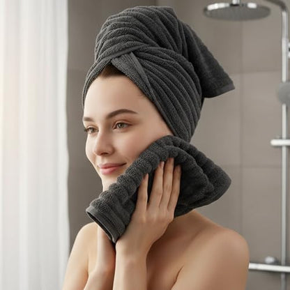 6 Pack Microfiber Hand Towels for Bathroom, 16"x30",Charcoal Gray | Soft Touch, Highly Absorbent, Quick Dry, Lint Free, Hanging Loop, Lightweight Towels for Guest Bath, Gym, Travel & Kitchen - color: Charcoal Gray